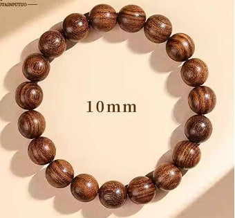 Natural golden sandalwood bracelet, unisex amulet
